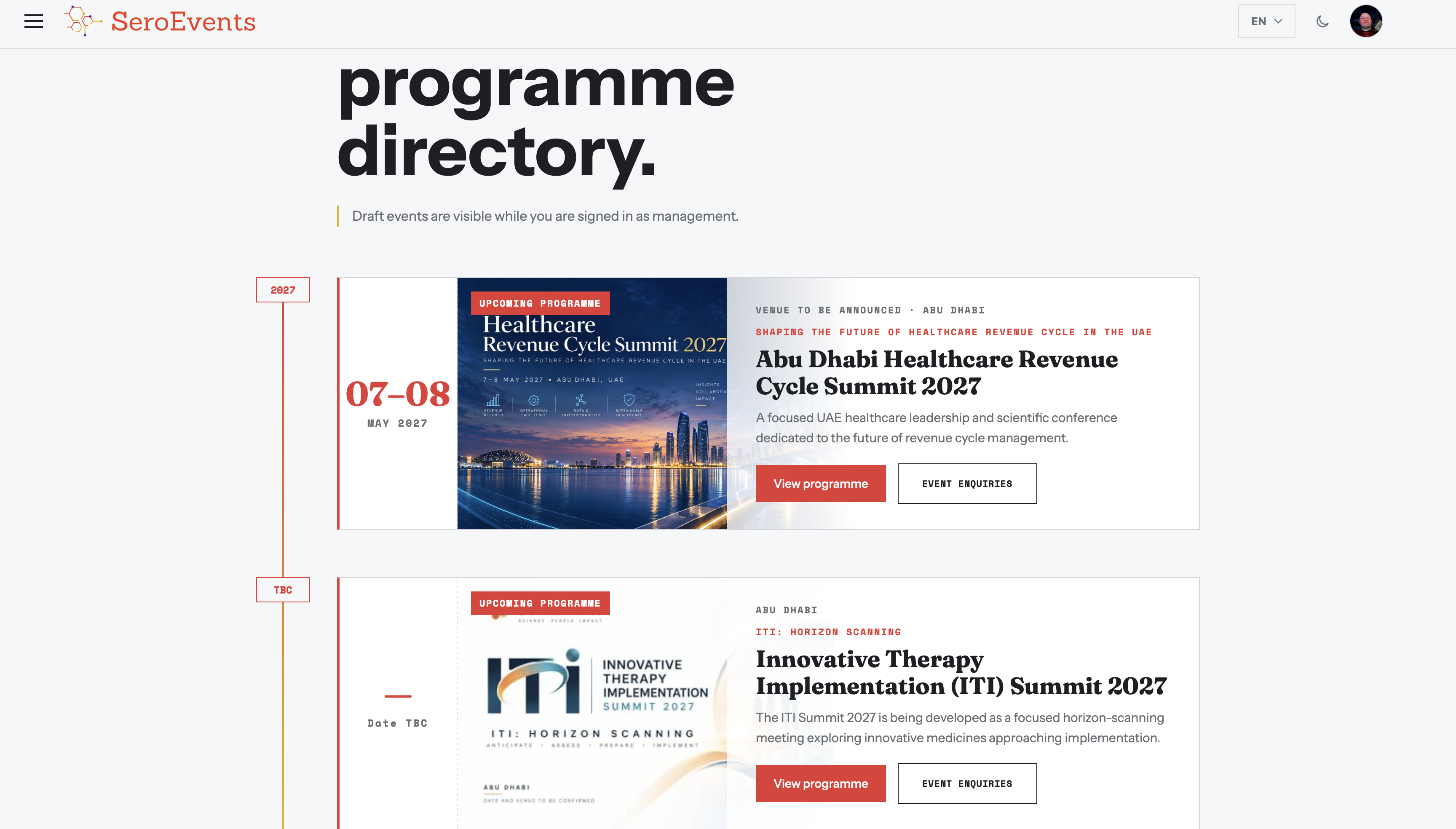 SeroEvents Platform
